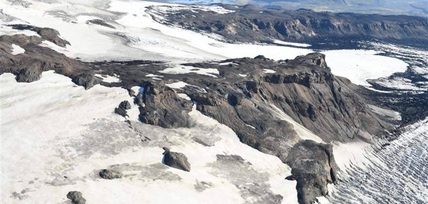 Jaðar Kötluösku í Mýrdalsjökli.