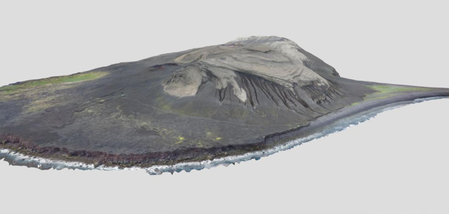 Þrívíddarlíkan af Surtsey