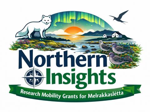 Merki verkefnisins: Northern Insights: Research Mobility Grants for Melrakkaslétta