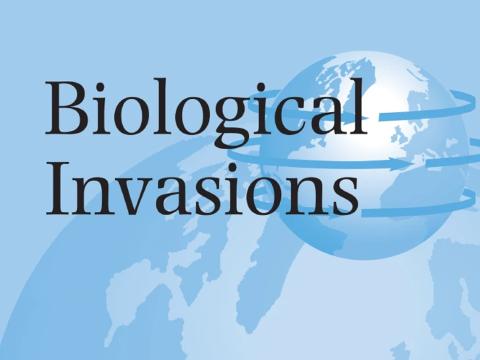 Myndin sýnir hluta af kápu tímaritsins Biological Invasions