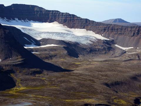 Kerlingajökull í Klaufabrekknadal á Tröllaskaga
