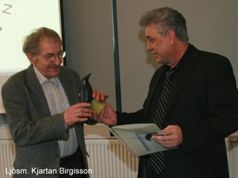 Heiðursviðurkenning Náttúrufræðistofnunar 2012