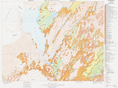 Gróðurkort af Íslandi (Rala) 1:40.000 - Hvítárvatn