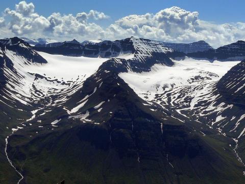 Teigarjökull og Búrfellsjökull á Tröllaskaga