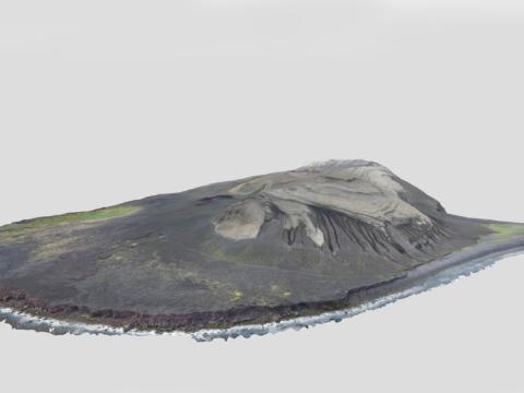 Þrívíddarlíkan af Surtsey