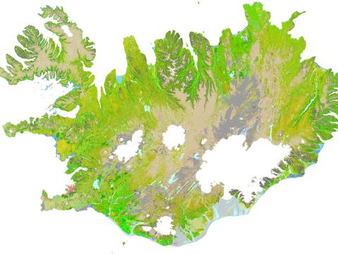 Vistgerðakort af Íslandi