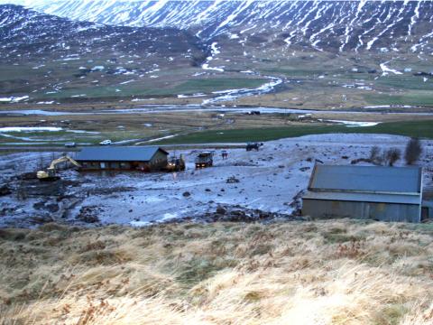 Ofanflóð við Grænuhlíð í Eyjafjarðadölum