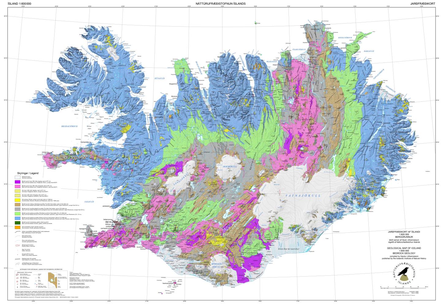 Jarðfræðikort | Náttúrufræðistofnun