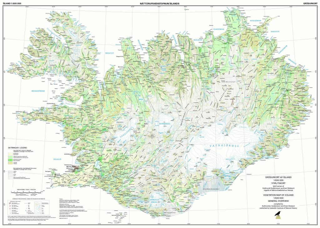 Vegetation maps | Náttúrufræðistofnun