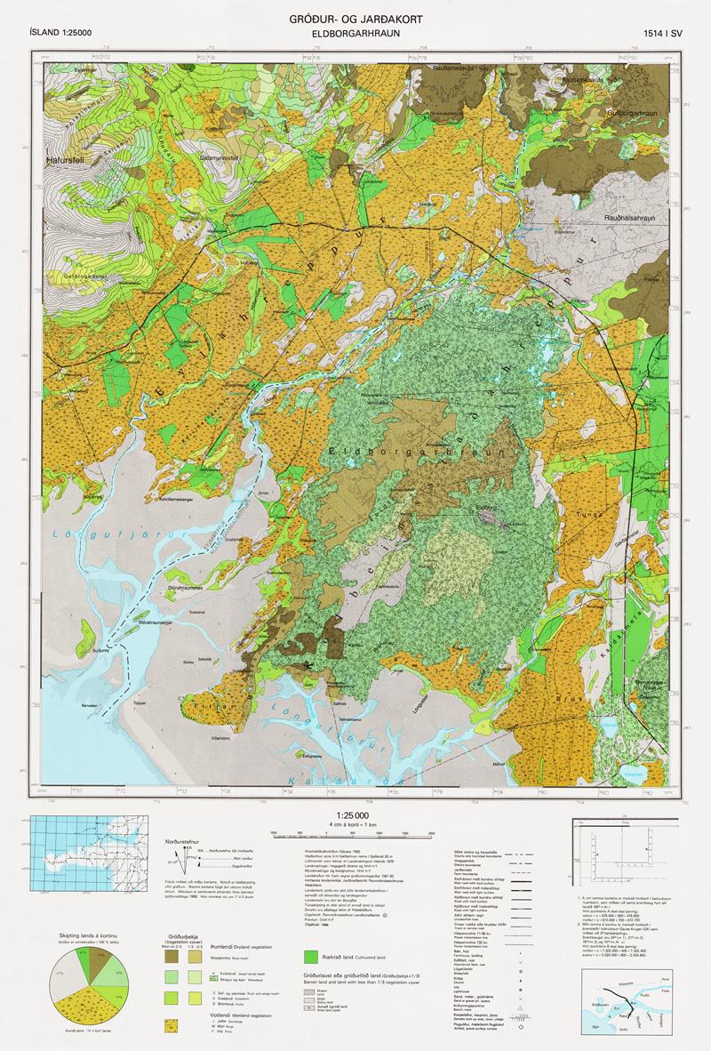 Vegetation maps | Náttúrufræðistofnun