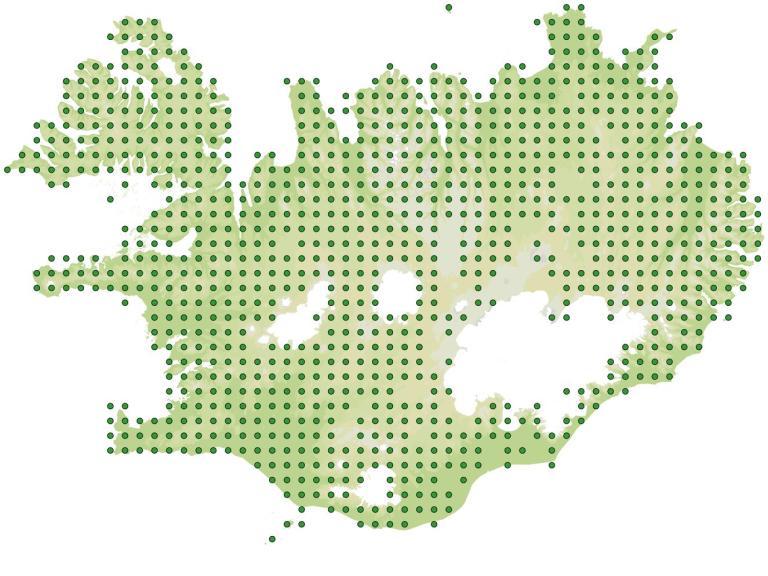 Útbreiðsla - Klóelfting kynbl. (Equisetum arvense)