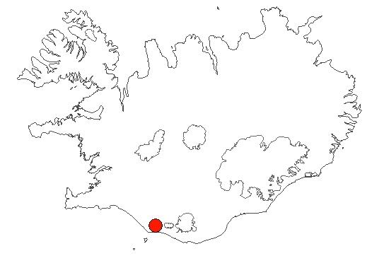Location of area Seljalandsfoss og Gljúfrabúi in iceland