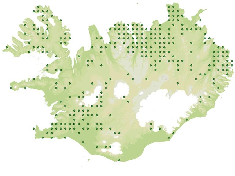 Útbreiðsla - Eski (Equisetum hyemale)