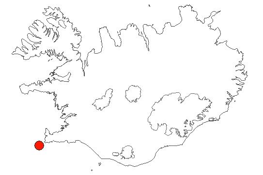 Map of Eldey Location of area Eldey in iceland