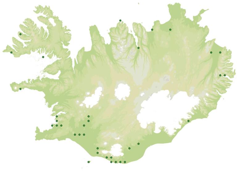 Útbreiðsla - Fuglaertur (Lathyrus pratensis)