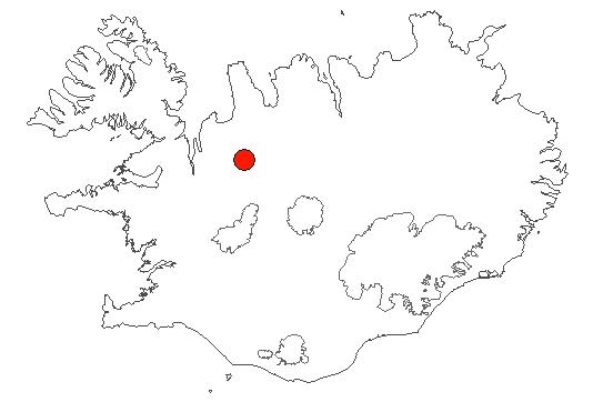 Location of area Fossar í Vatnsdalsá in iceland
