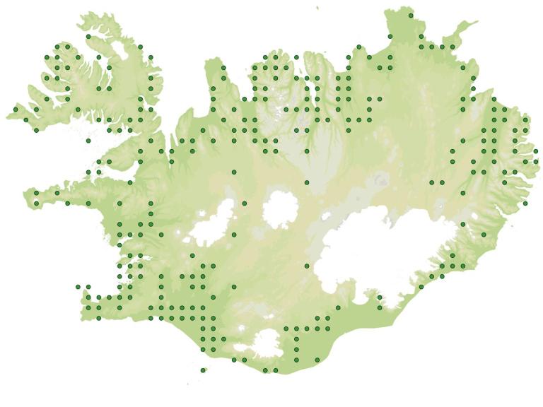 Útbreiðsla - Vallarfoxgras (Phleum pratense)