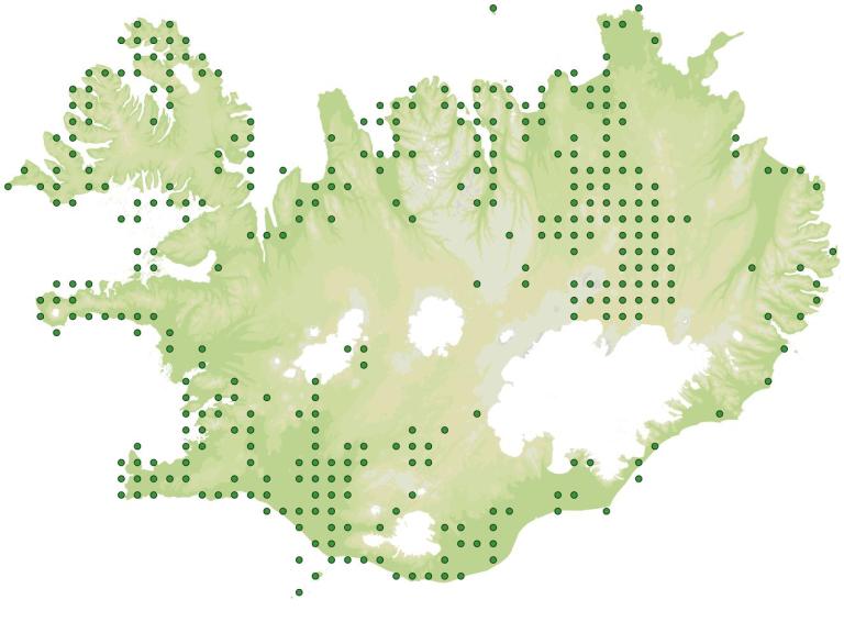 Útbreiðsla - Melgresi (Leymus arenarius)