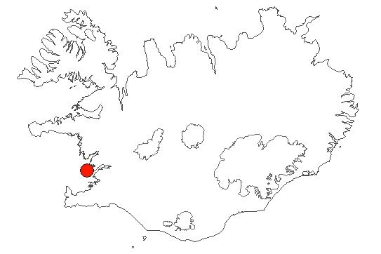 Map of Akranes Location of area Akranes in iceland