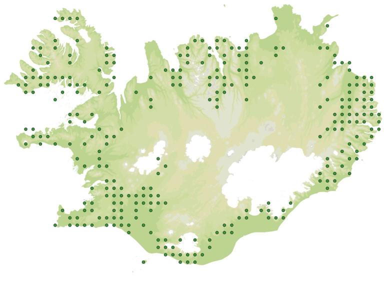 Útbreiðsla - Geithvönn (Angelica sylvestris)