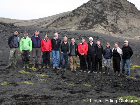 Leiðangursmenn í Surtsey 2014