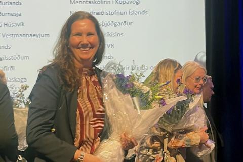 Eydís Líndal Finnbogadóttir forstjóri Náttúrufræðistofnunar, fyrirmyndarstofnunar 2024