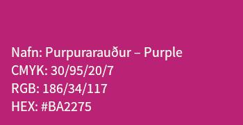 Hönnunarstaðall purpurarauður