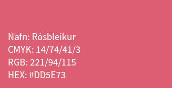 Hönnunarstaðall rósbleikur