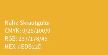 Hönnunarstaðall skrautgulur