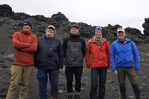 Leiðangursfólk í Surtsey sumarið 2026