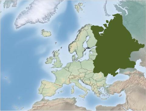 Svæði sem kortlagt verður í 2. útgáfu af Atlas of European Mammals