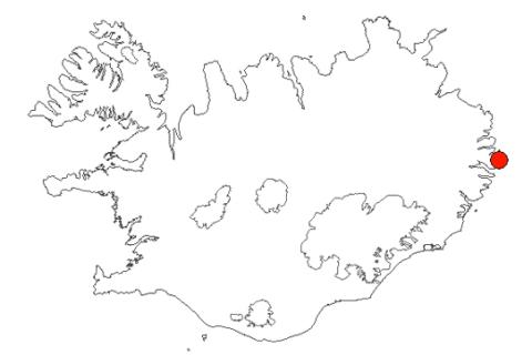 Gerpir á Íslandskorti