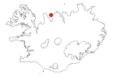 Málmey á Íslandskorti