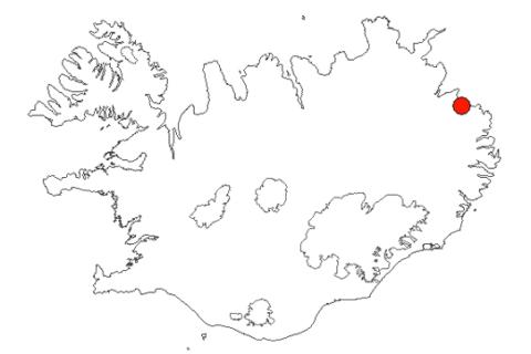 Úthérað á Íslandskorti