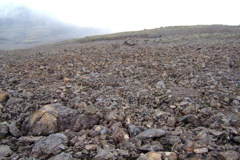 Stórgrýtt land á Vestfjörðum